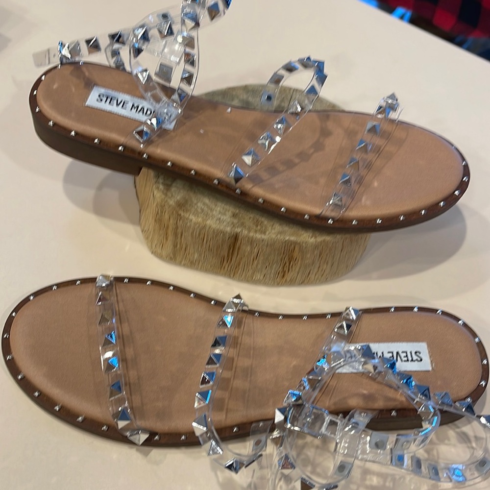 Steve Madden Clear Travel Sandal